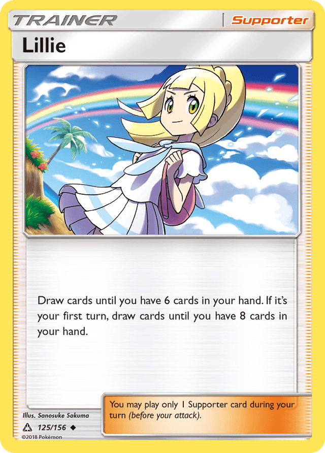 Carta Lillie 125/156 do set Ultra Prism — Pokémon TCG | Bynx