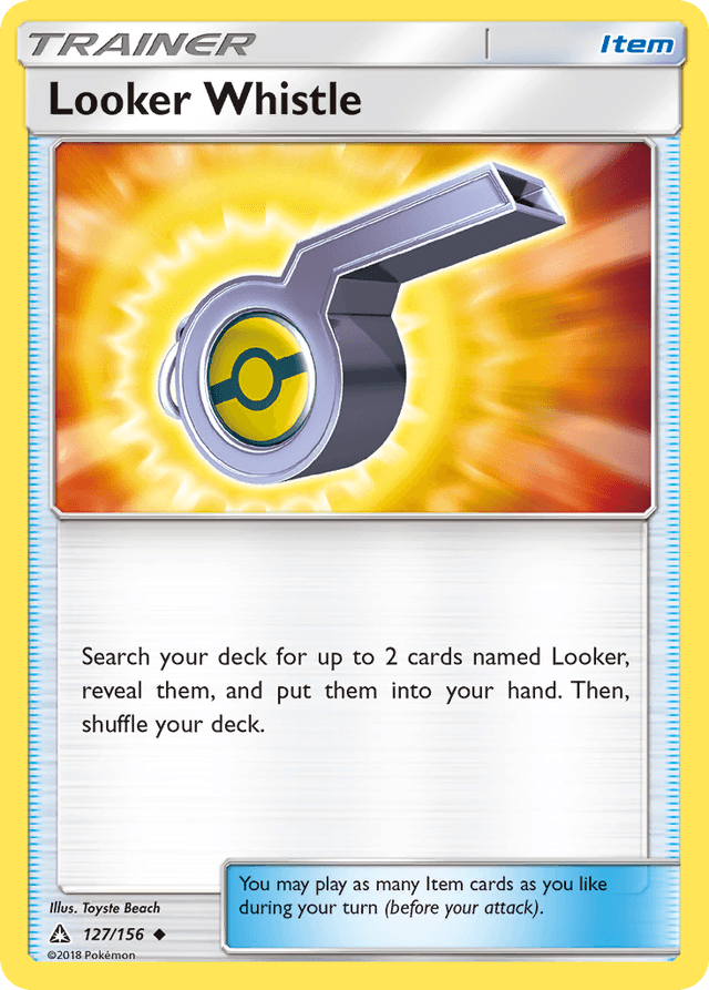 Carta Looker Whistle 127/156 do set Ultra Prism — Pokémon TCG | Bynx