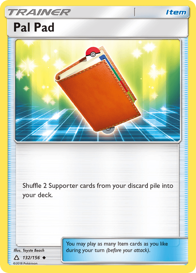 Carta Pal Pad 132/156 do set Ultra Prism — Pokémon TCG | Bynx