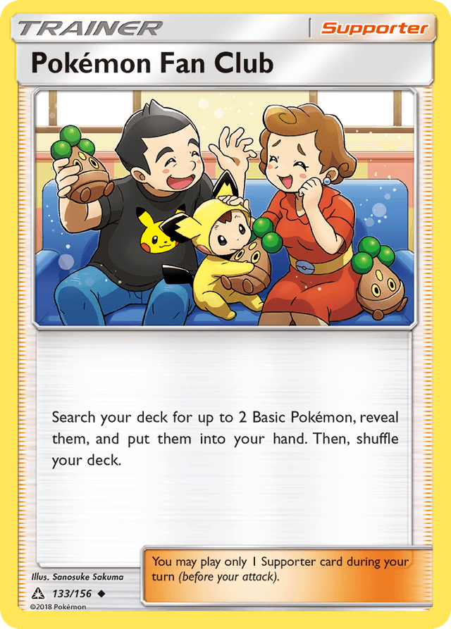 Carta Pokémon Fan Club 133/156 do set Ultra Prism — Pokémon TCG | Bynx
