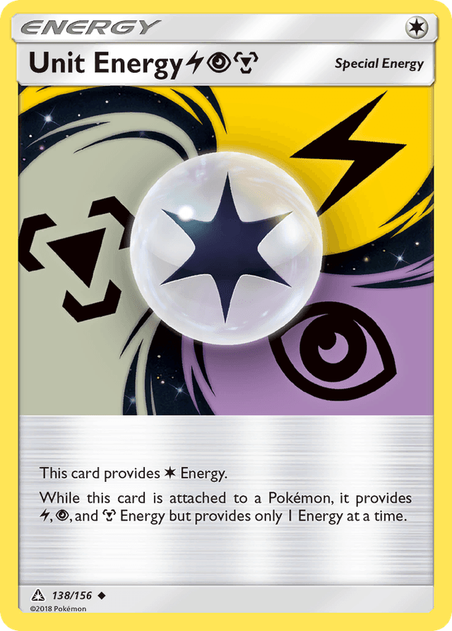 Carta Unit Energy LightningPsychicMetal 138/156 do set Ultra Prism — Pokémon TCG | Bynx