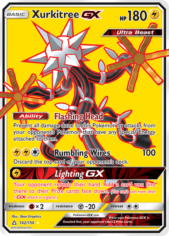 Carta Xurkitree-GX 142/156 do set Ultra Prism — Pokémon TCG | Bynx