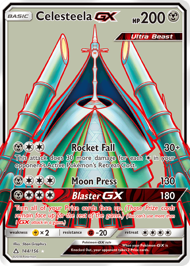 Carta Celesteela-GX 144/156 do set Ultra Prism — Pokémon TCG | Bynx