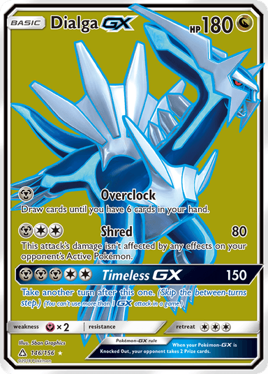 Carta Dialga-GX 146/156 do set Ultra Prism — Pokémon TCG | Bynx