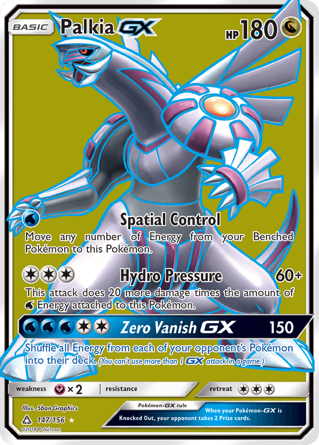 Carta Palkia-GX 147/156 do set Ultra Prism — Pokémon TCG | Bynx