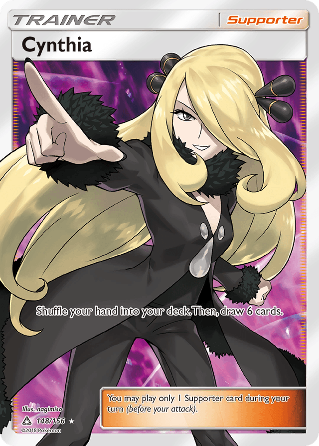 Carta Cynthia 148/156 do set Ultra Prism — Pokémon TCG | Bynx
