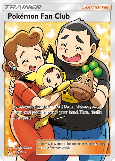 Carta Pokémon Fan Club 155/156 do set Ultra Prism — Pokémon TCG | Bynx