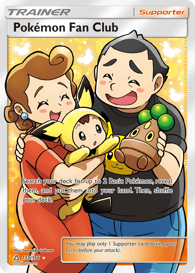 Carta Pokémon Fan Club 155/156 do set Ultra Prism — Pokémon TCG | Bynx