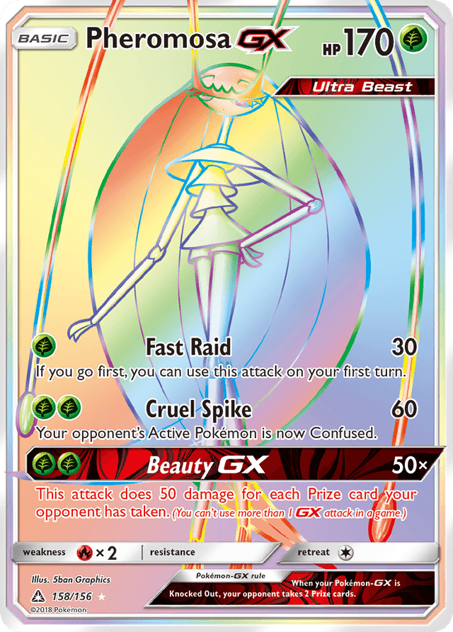 Carta Pheromosa-GX 158/156 do set Ultra Prism — Pokémon TCG | Bynx
