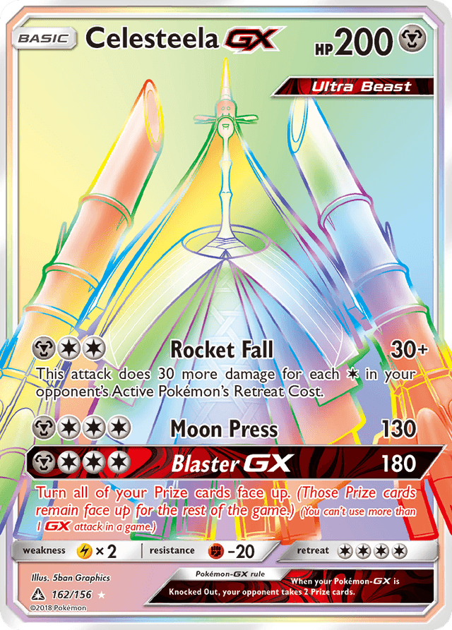 Carta Celesteela-GX 162/156 do set Ultra Prism — Pokémon TCG | Bynx