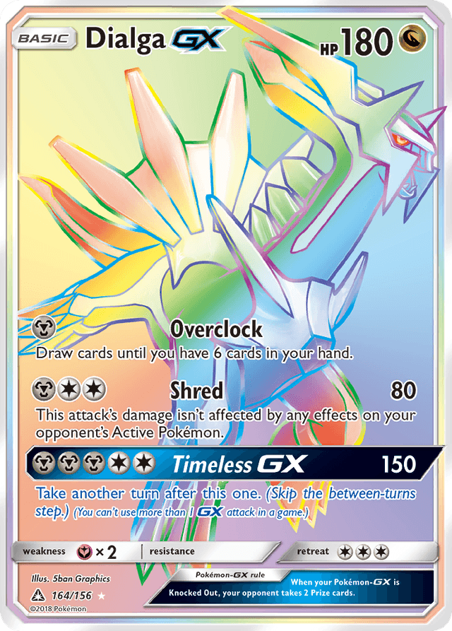 Carta Dialga-GX 164/156 do set Ultra Prism — Pokémon TCG | Bynx