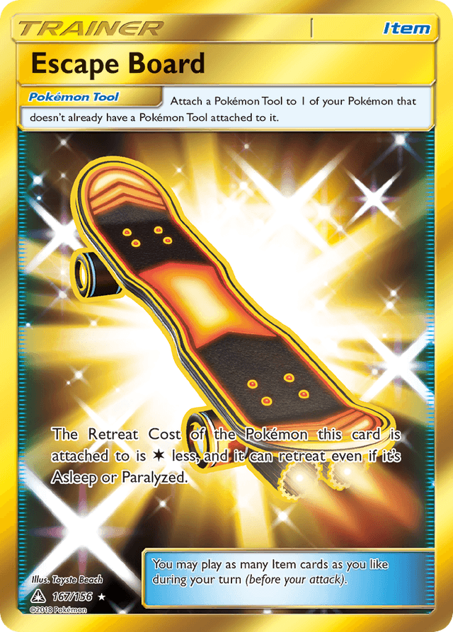 Carta Escape Board 167/156 do set Ultra Prism — Pokémon TCG | Bynx