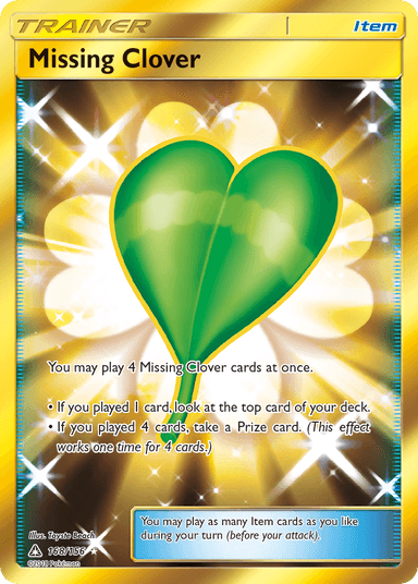Carta Missing Clover 168/156 do set Ultra Prism — Pokémon TCG | Bynx