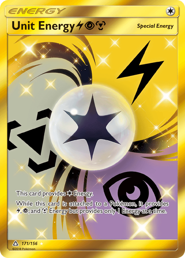 Carta Unit Energy LightningPsychicMetal 171/156 do set Ultra Prism — Pokémon TCG | Bynx