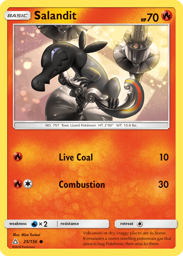 Carta Salandit 25/156 do set Ultra Prism — Pokémon TCG | Bynx