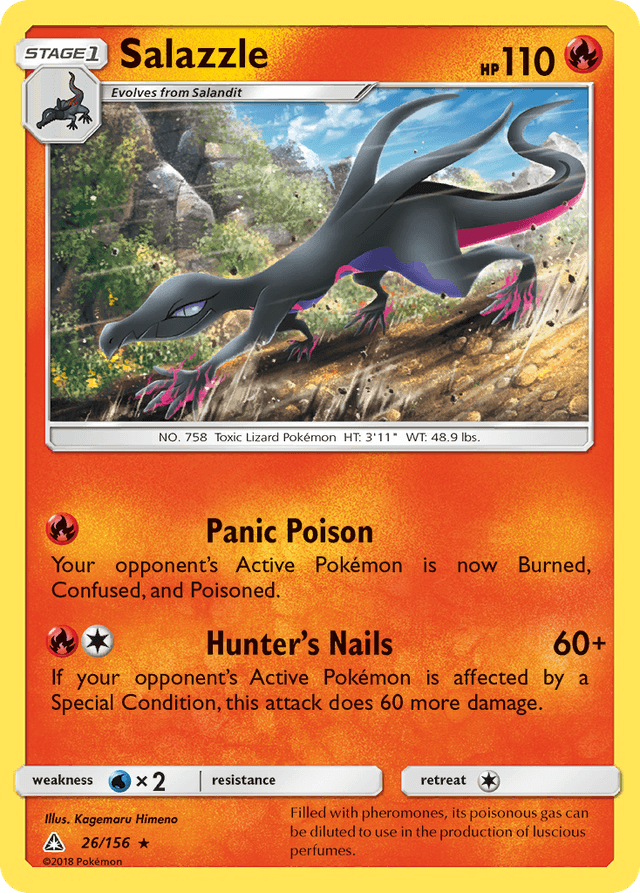 Carta Salazzle 26/156 do set Ultra Prism — Pokémon TCG | Bynx