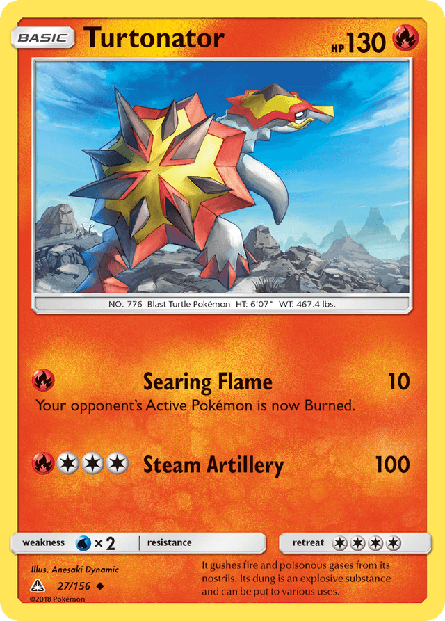 Carta Turtonator 27/156 do set Ultra Prism — Pokémon TCG | Bynx