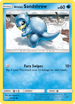 Alolan Sandshrew 28 — Ultra Prism