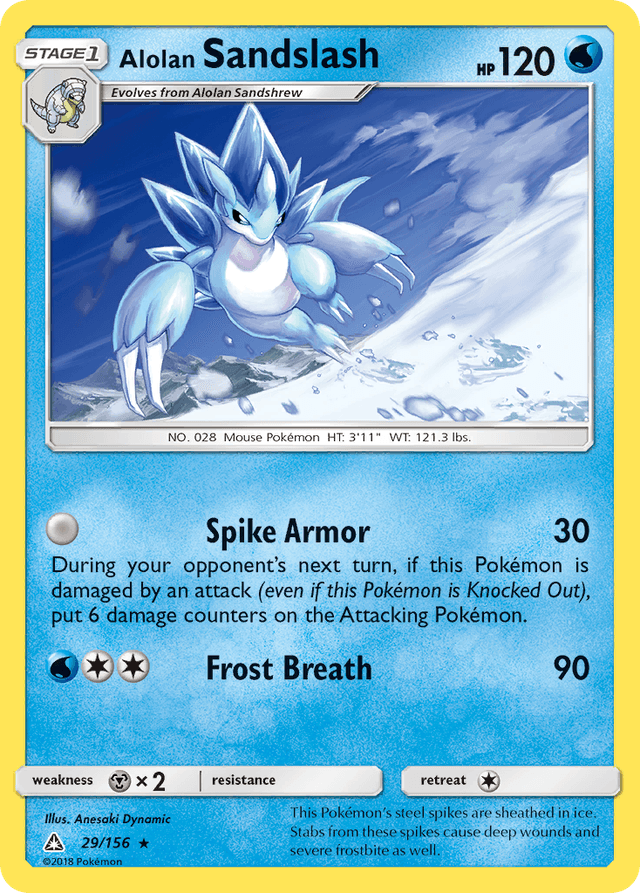 Carta Alolan Sandslash 29/156 do set Ultra Prism — Pokémon TCG | Bynx