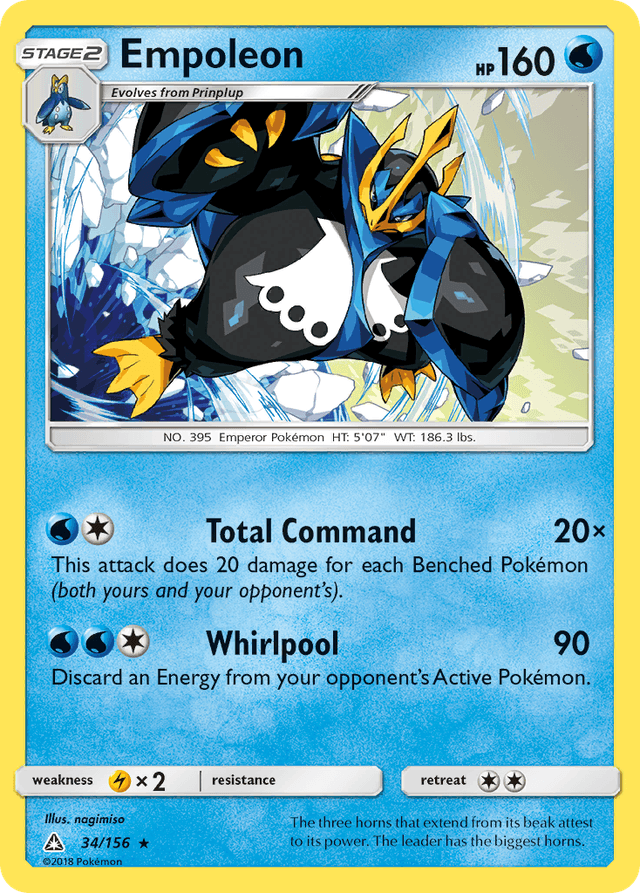 Carta Empoleon 34/156 do set Ultra Prism — Pokémon TCG | Bynx