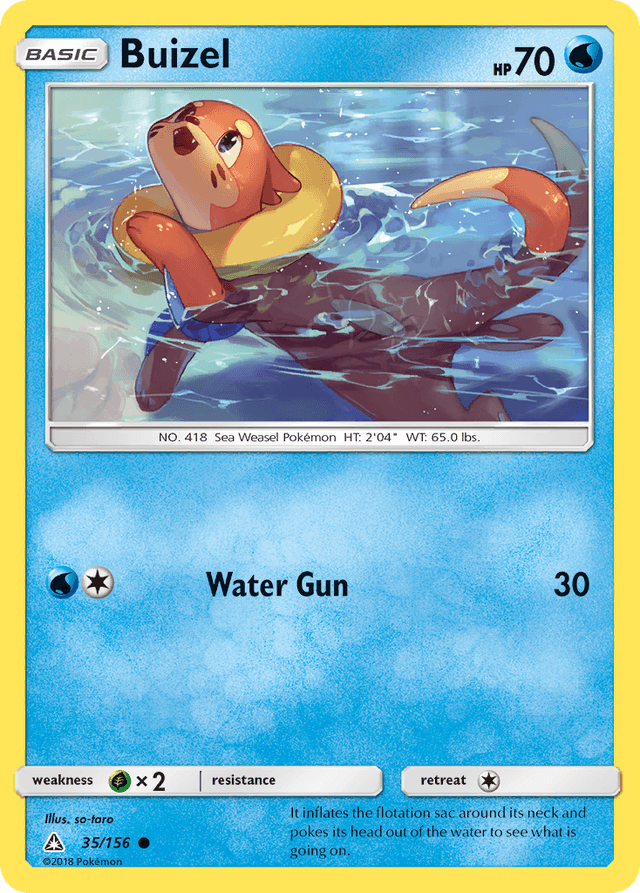 Carta Buizel 35/156 do set Ultra Prism — Pokémon TCG | Bynx