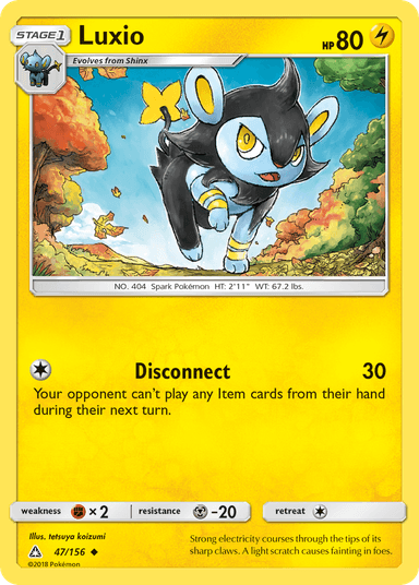 Carta Luxio 47/156 do set Ultra Prism — Pokémon TCG | Bynx