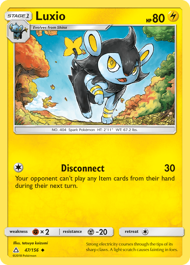 Carta Luxio 47/156 do set Ultra Prism — Pokémon TCG | Bynx