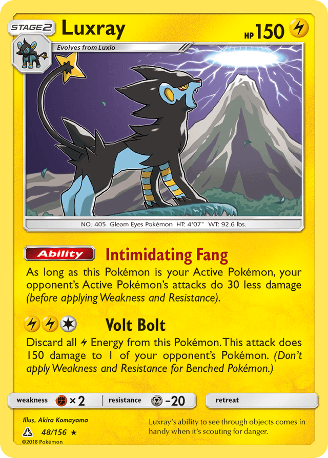 Carta Luxray 48/156 do set Ultra Prism — Pokémon TCG | Bynx