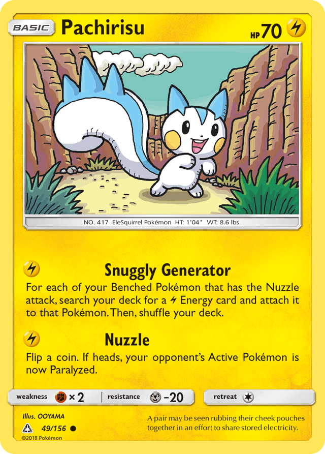 Carta Pachirisu 49/156 do set Ultra Prism — Pokémon TCG | Bynx