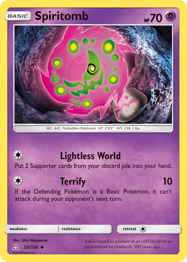 Carta Spiritomb 53/156 do set Ultra Prism — Pokémon TCG | Bynx