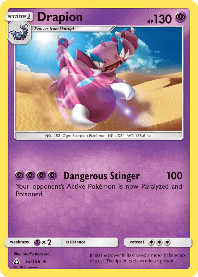 Carta Drapion 55/156 do set Ultra Prism — Pokémon TCG | Bynx