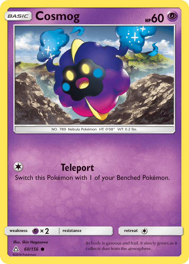 Carta Cosmog 60/156 do set Ultra Prism — Pokémon TCG | Bynx