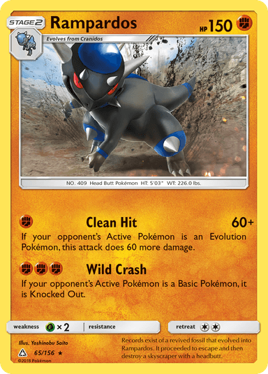 Carta Rampardos 65/156 do set Ultra Prism — Pokémon TCG | Bynx