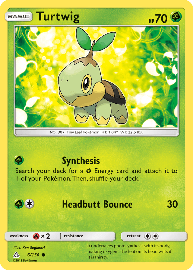 Carta Turtwig 6/156 do set Ultra Prism — Pokémon TCG | Bynx