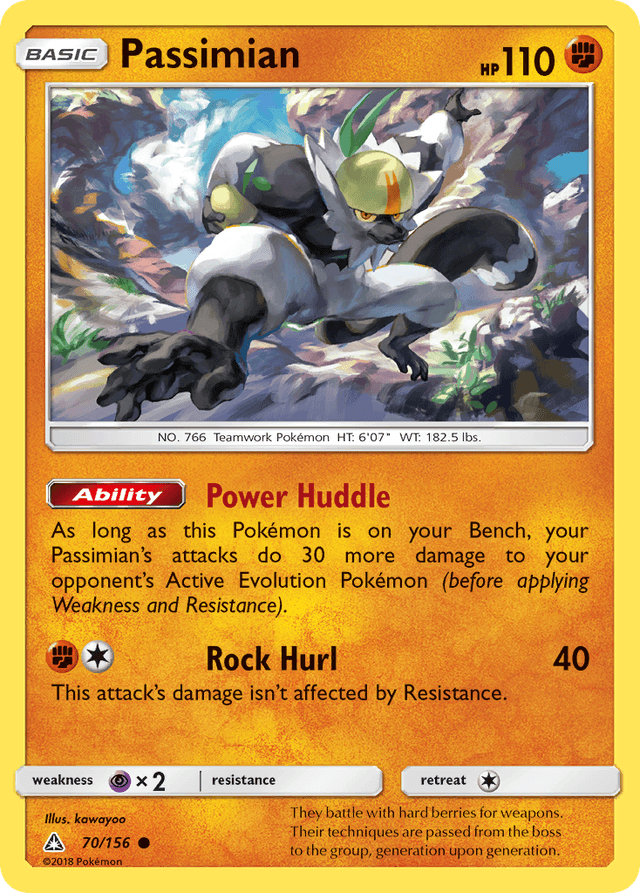 Carta Passimian 70/156 do set Ultra Prism — Pokémon TCG | Bynx