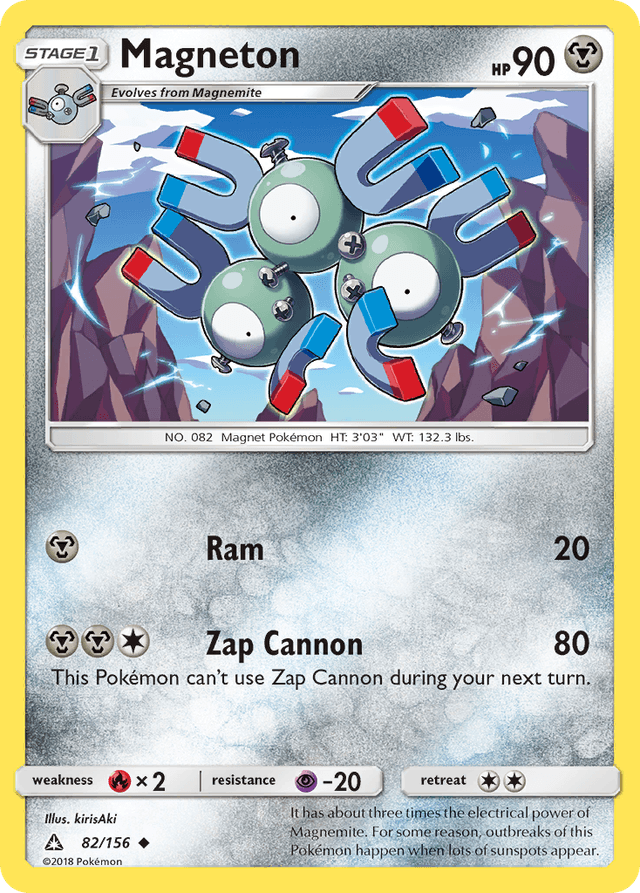 Carta Magneton 82/156 do set Ultra Prism — Pokémon TCG | Bynx