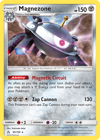 Carta Magnezone 83/156 do set Ultra Prism — Pokémon TCG | Bynx