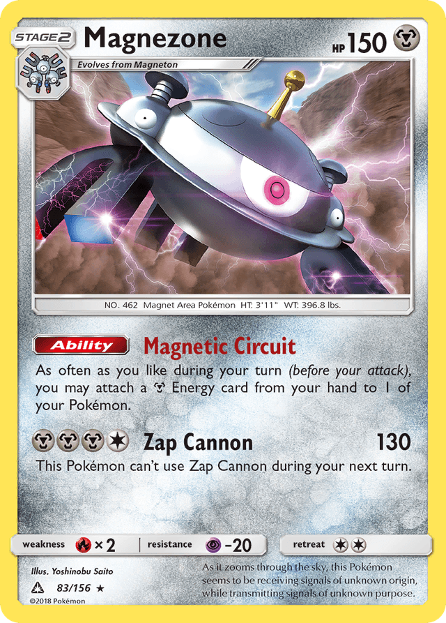 Carta Magnezone 83/156 do set Ultra Prism — Pokémon TCG | Bynx