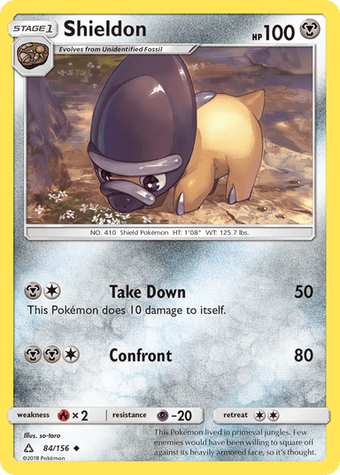 Carta Shieldon 84/156 do set Ultra Prism — Pokémon TCG | Bynx