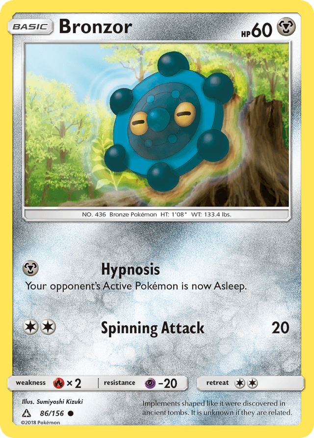 Carta Bronzor 86/156 do set Ultra Prism — Pokémon TCG | Bynx