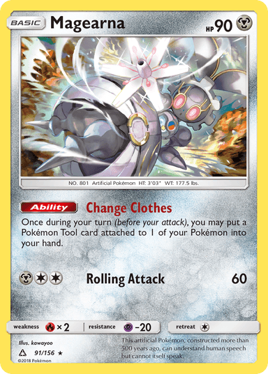 Carta Magearna 91/156 do set Ultra Prism — Pokémon TCG | Bynx