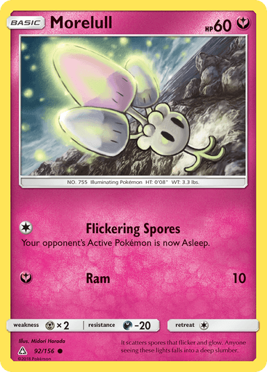 Carta Morelull 92/156 do set Ultra Prism — Pokémon TCG | Bynx