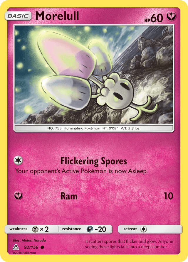 Carta Morelull 92/156 do set Ultra Prism — Pokémon TCG | Bynx
