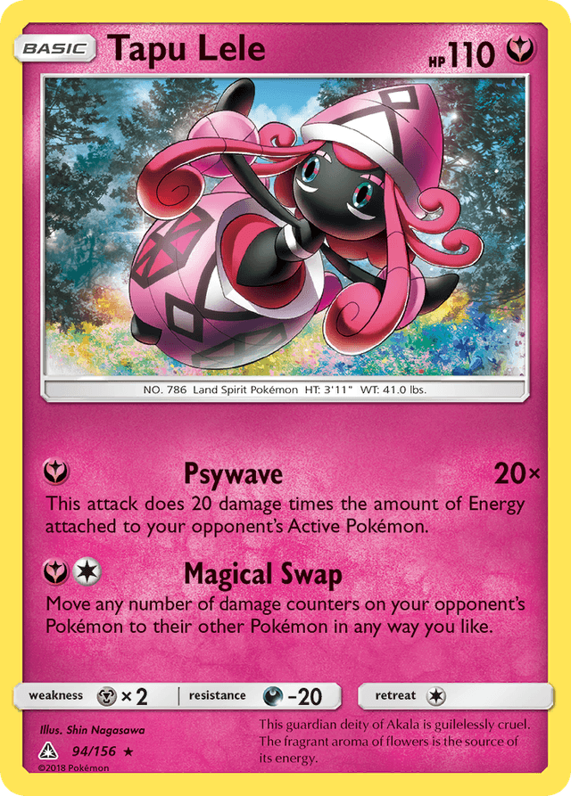 Carta Tapu Lele 94/156 do set Ultra Prism — Pokémon TCG | Bynx
