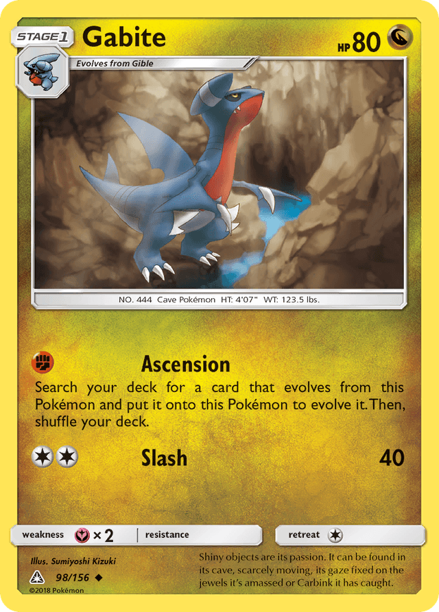 Carta Gabite 98/156 do set Ultra Prism — Pokémon TCG | Bynx
