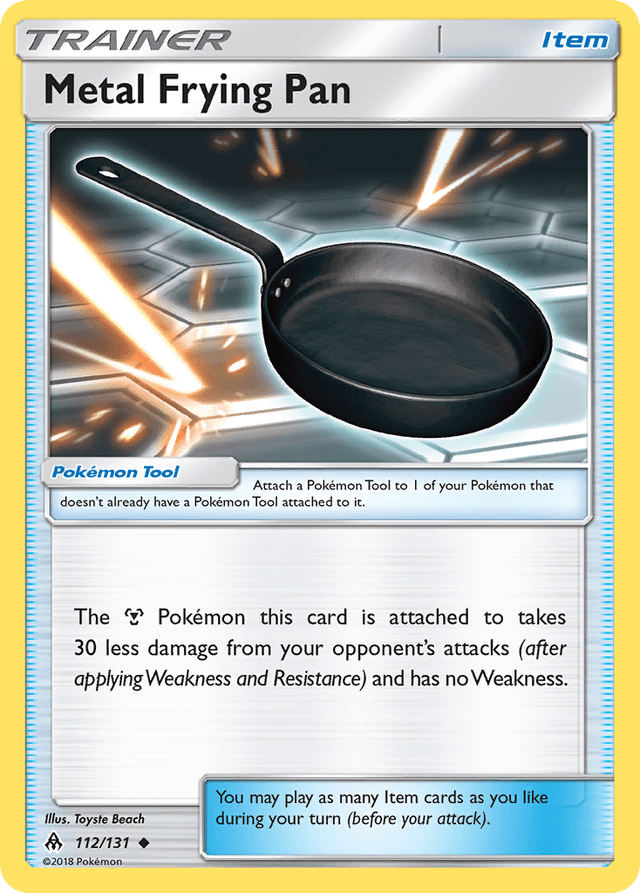 Carta Metal Frying Pan 112/131 do set Forbidden Light — Pokémon TCG | Bynx