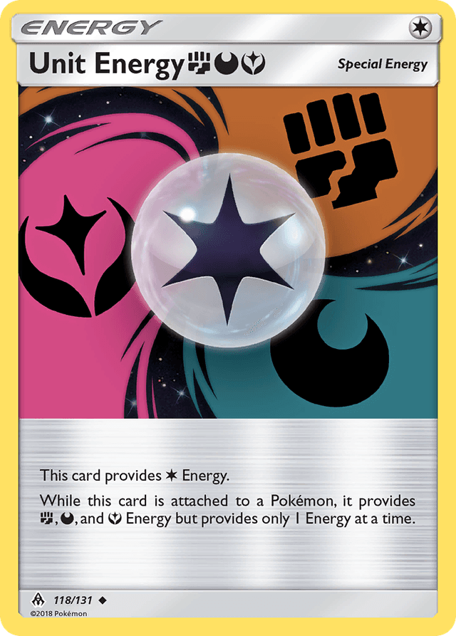 Carta Unit Energy FightingDarknessFairy 118/131 do set Forbidden Light — Pokémon TCG | Bynx