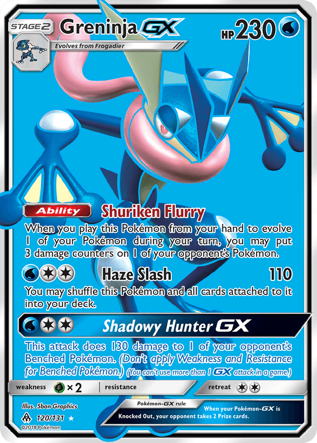 Carta Greninja-GX 120/131 do set Forbidden Light — Pokémon TCG | Bynx