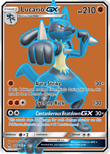 Carta Lucario-GX 122/131 do set Forbidden Light — Pokémon TCG | Bynx