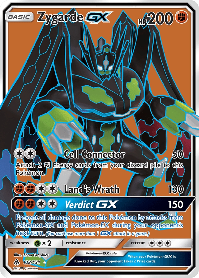 Carta Zygarde-GX 123/131 do set Forbidden Light — Pokémon TCG | Bynx
